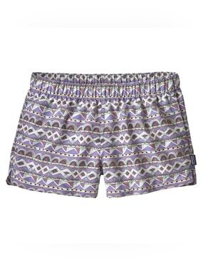 Patagonia Womens Barely Baggies Shorts Purple Southwestern Print Size XS